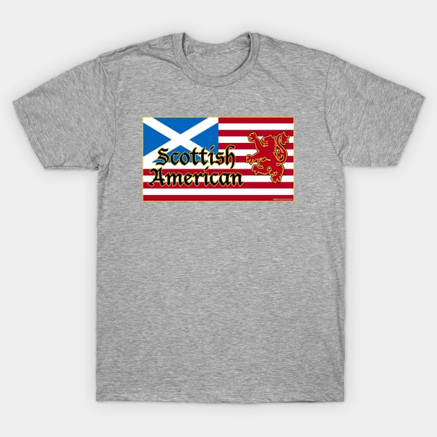 Scottish American Flag T-Shirt by JEAndersonArt